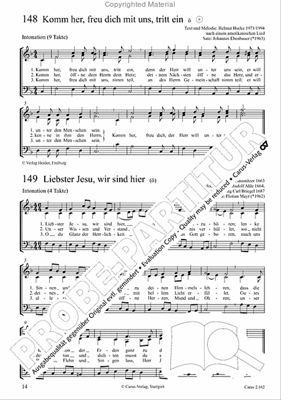 Chorbuch Gotteslob SAM 3-Part scores gallery preview page 15