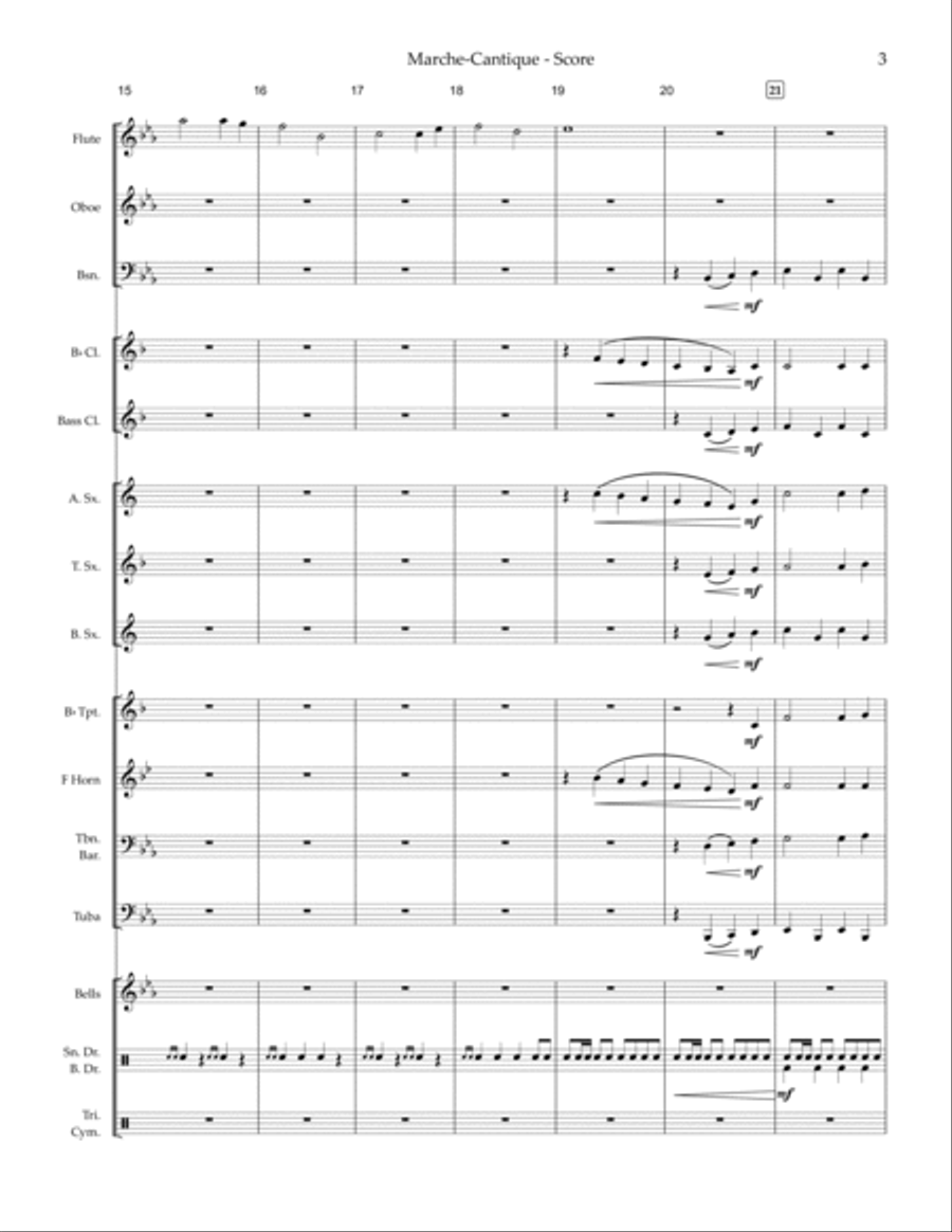 March-Cantique (a Marching-Song) — concert band image number null