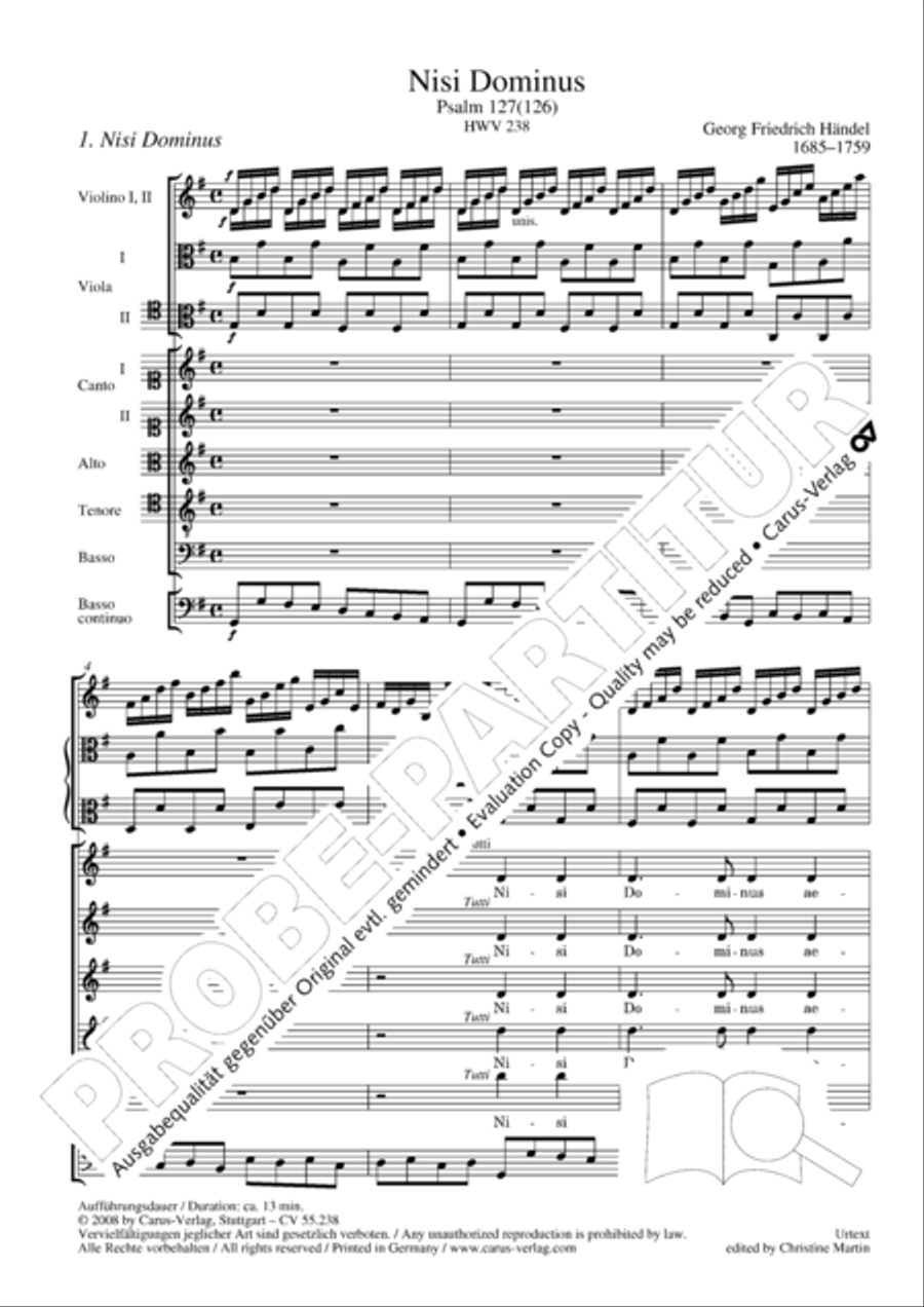 Nisi Dominus Nisi Dominus SSATB scores gallery preview page 9