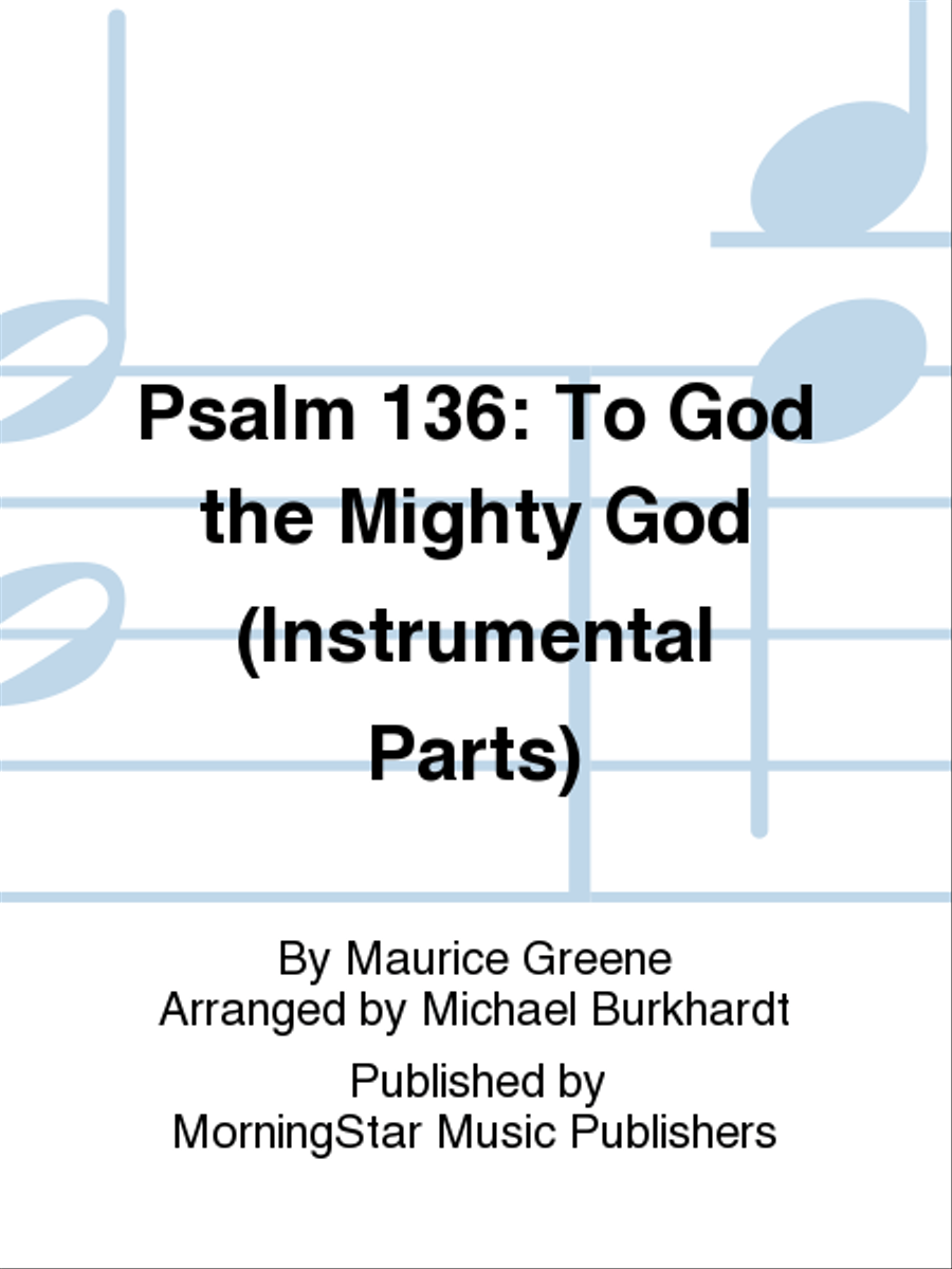Psalm 136 (Instrumental Parts) Choir scores gallery preview page 1