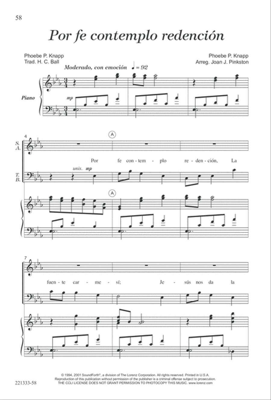 Siervos de Jesus Siervos de Jesus 4-Part scores gallery preview page 62