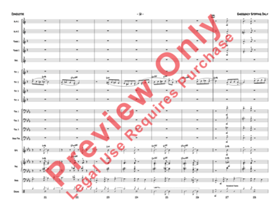 Emergency Stopping Only Emergency Stopping Only Jazz Ensemble scores gallery preview page 19