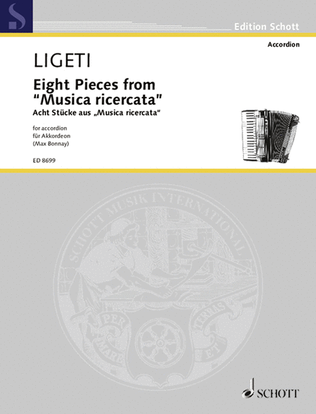 Book cover for Eight Pieces from "Musica ricercata"