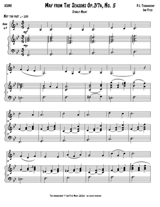 May from The Seasons Op. 37a, No. 5