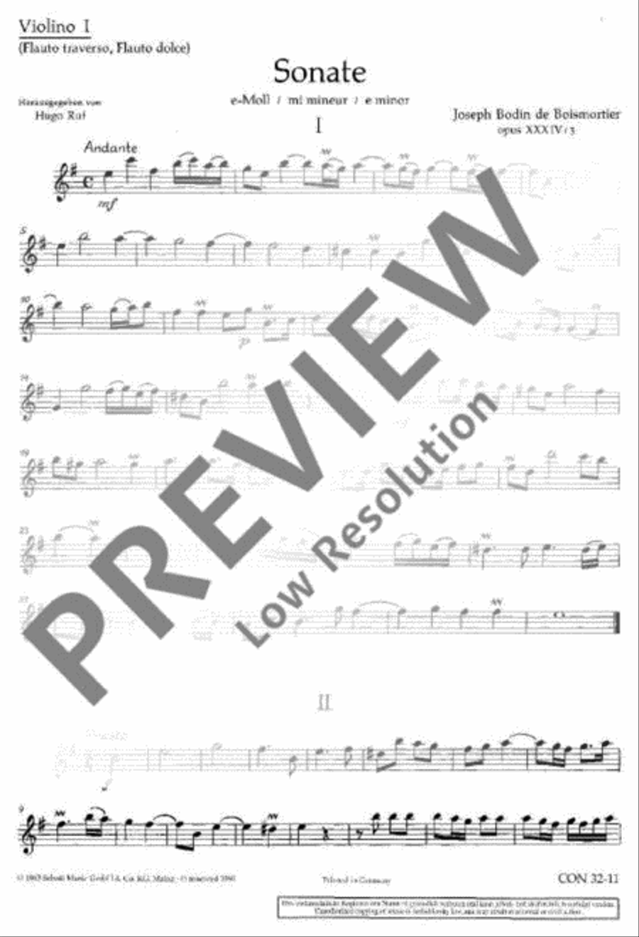 Sonata in E minor String Orchestra scores gallery preview page 2