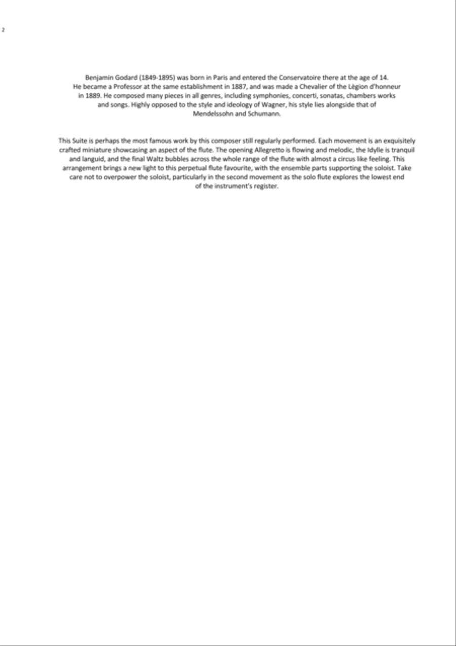 Suite de Trois Morceaux Flute scores gallery preview page 2