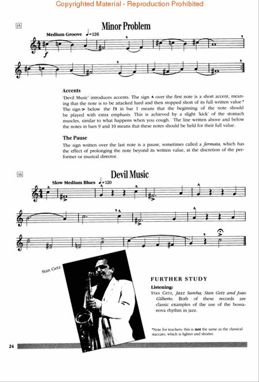 The Jazz Method for Tenor Saxophone Tenor Saxophone scores gallery preview page 3