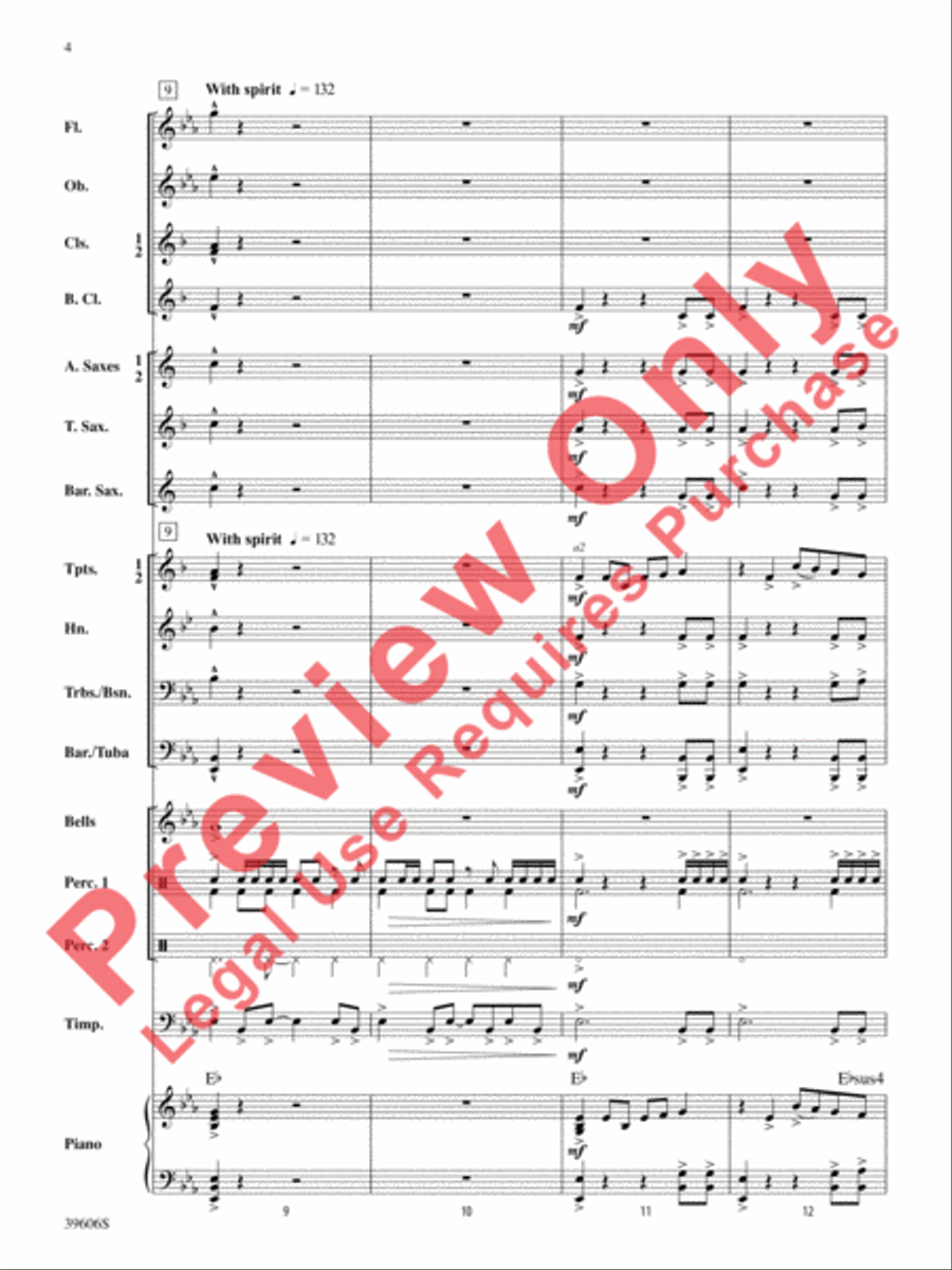 Call to the Heroes Concert Band scores gallery preview page 5