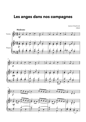 Les anges dans nos campagnes (for Violin and Piano)