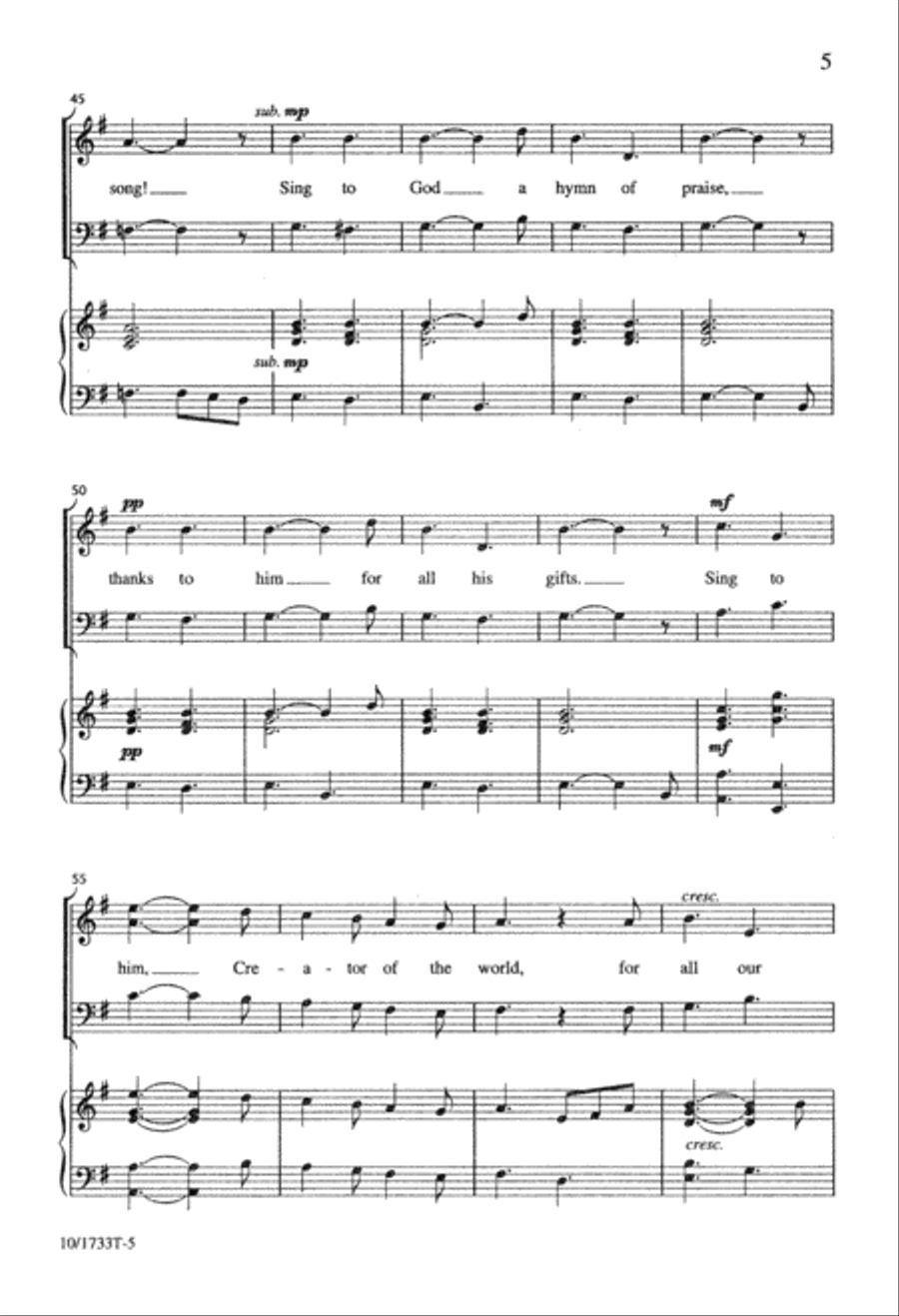 Sing a Most Joyous Song Sing a Most Joyous Song 2-Part scores gallery preview page 5