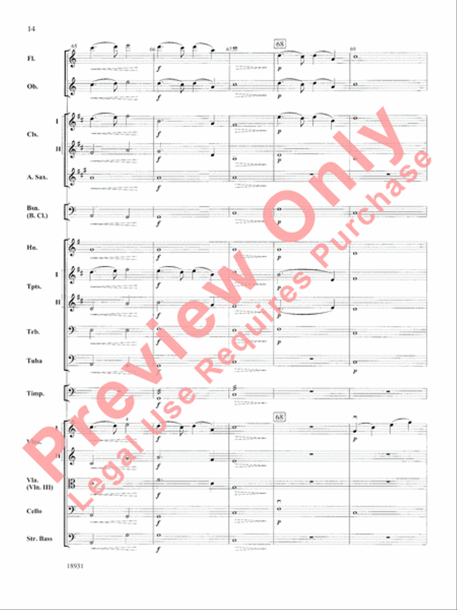 Largo Largo Full Orchestra scores gallery preview page 15