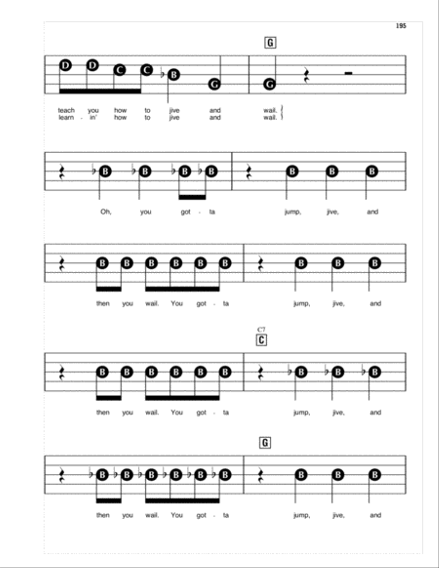 Jump, Jive An' Wail Jump, Jive An' Wail Electronic Keyboard scores gallery preview page 2