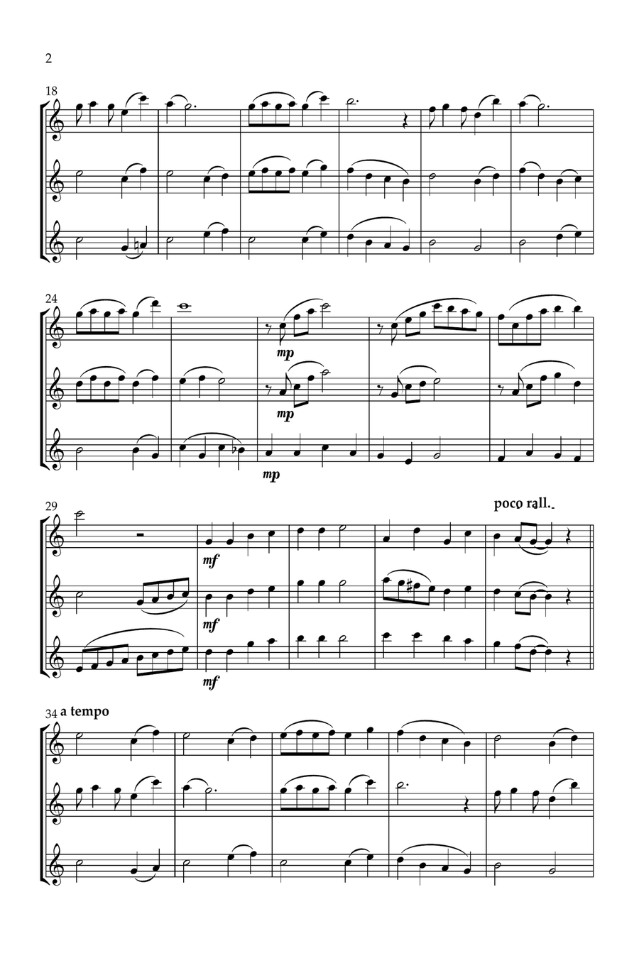 Rudolph The Red-Nosed Reindeer Flute Trio scores gallery preview page 2