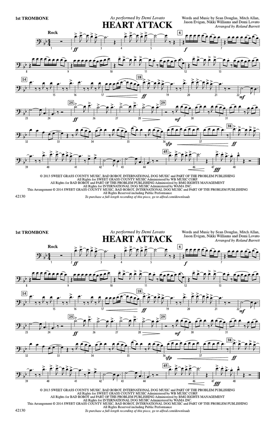 Heart Attack: 1st Trombone