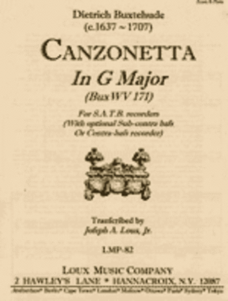 Canzonetta in G Major [BuxWV 171]