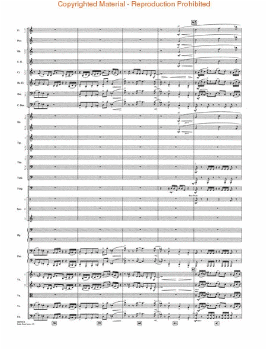 Suite from Jaws Full Orchestra scores gallery preview page 3