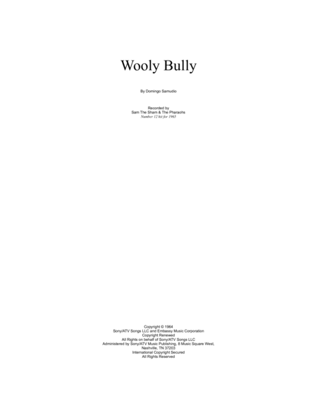 Wooly Bully image number null