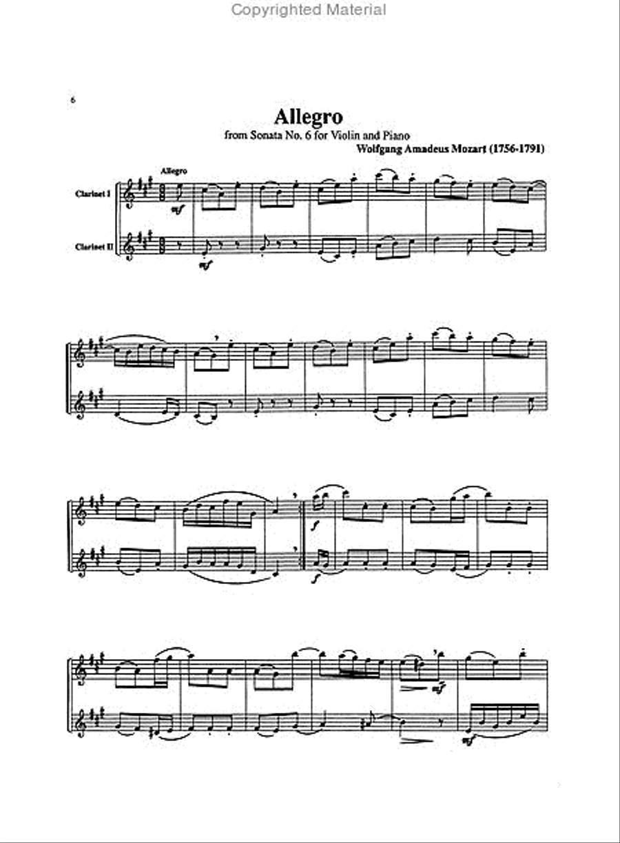 Belwin Master Duets (Clarinet), Volume 2 Clarinet Duet scores gallery preview page 3