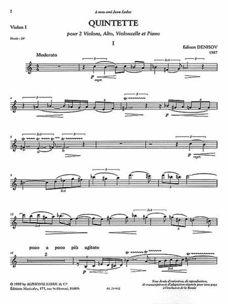 Quintette (quintet-piano)