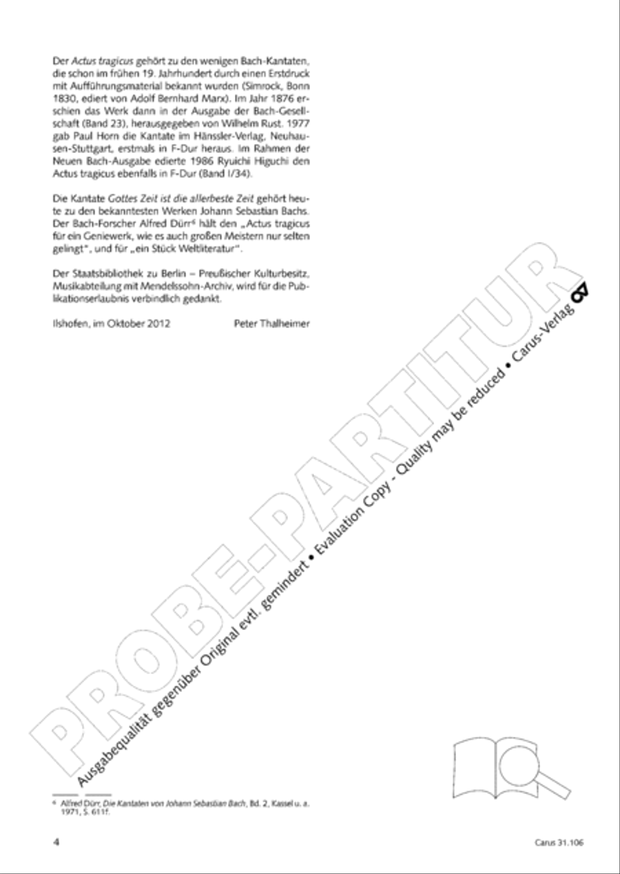 God's own time is the time appointed (Gottes Zeit ist die allerbeste Zeit) 4-Part scores gallery preview page 5