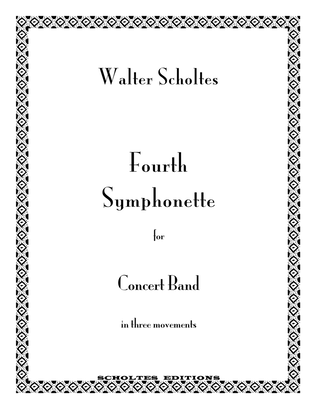 Book cover for Fourth Symphonette for Band