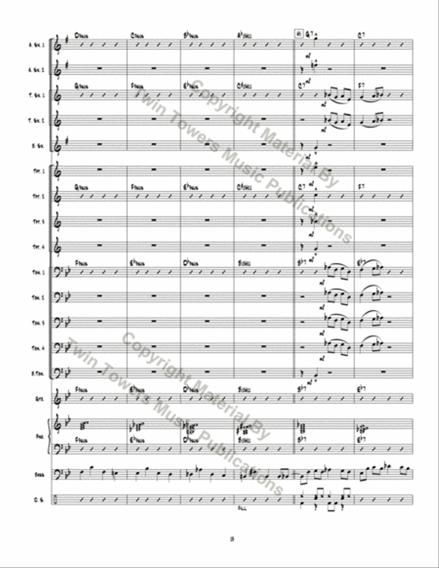 Possum Valley Shuffle Jazz Ensemble scores gallery preview page 13