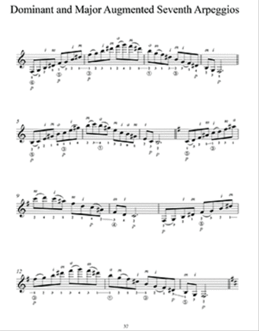 Diatonic Arpeggios for Classical Guitar Lute scores gallery preview page 4