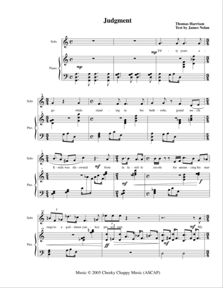 Four Songs of James Nolan Voice scores gallery preview page 2