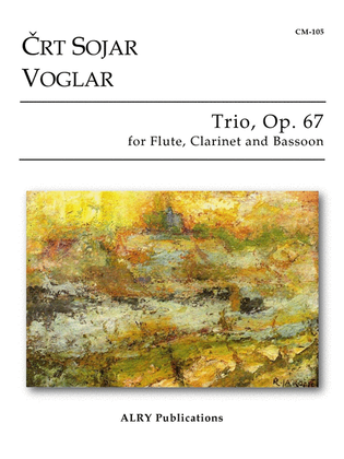 Book cover for Trio, Op. 67 for Flute, Clarinet and Bassoon