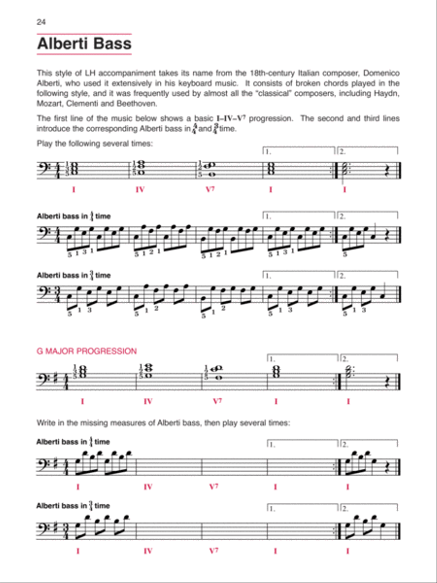 Alfred's Basic Adult All-in-One Course, Book 3 Piano Method scores gallery preview page 4