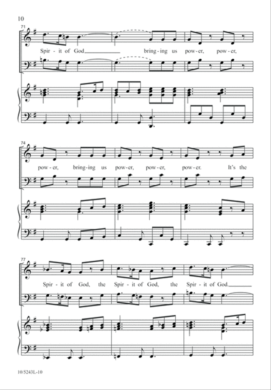 It's the Spirit of God! 2-Part scores gallery preview page 10