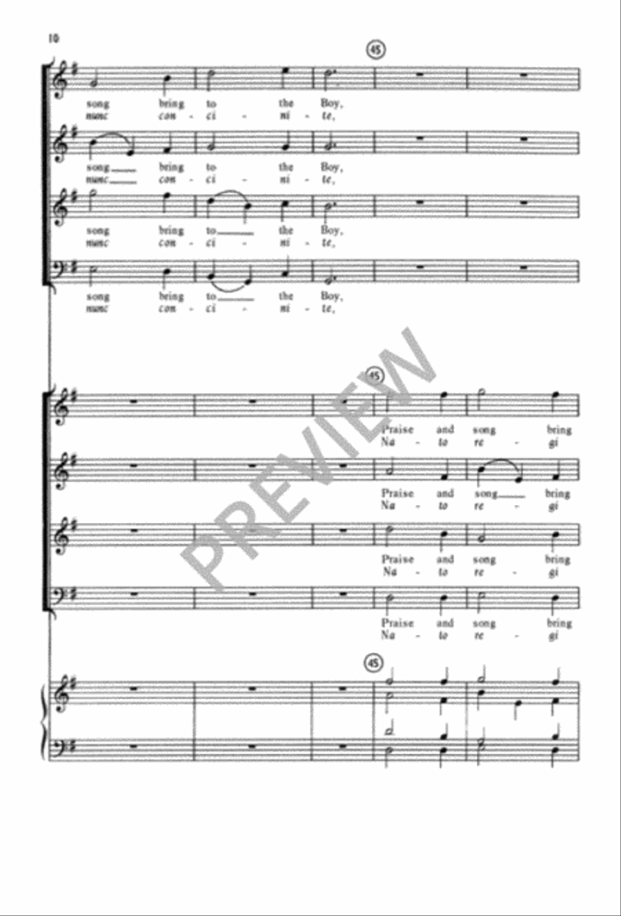 Joseph, lieber, Joseph mein 4-Part scores gallery preview page 11