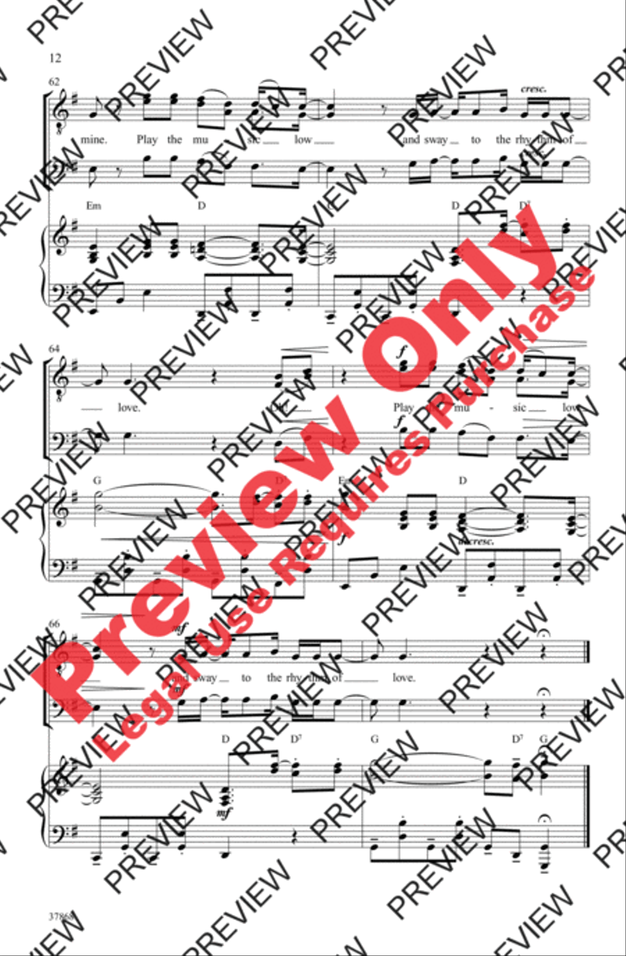 Rhythm of Love Men's Choir scores gallery preview page 12