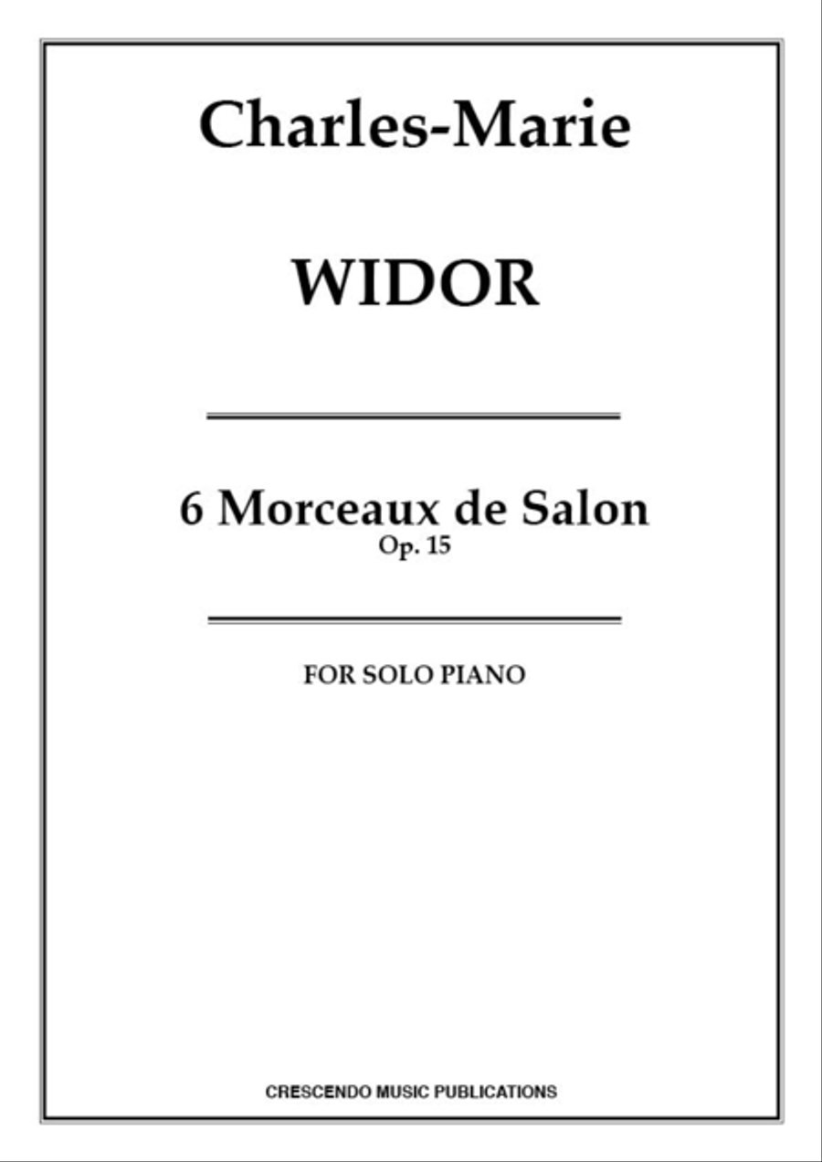 6 Morceaux de Salon, Op. 15 Piano Solo scores gallery preview page 1