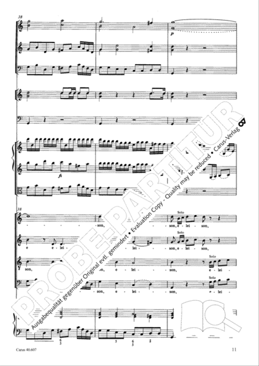 Mass in time of war (Missa in tempore belli) 4-Part scores gallery preview page 22