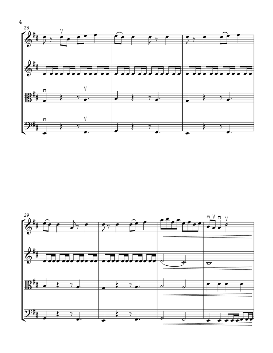 If I Can't Have You String Quartet scores gallery preview page 4