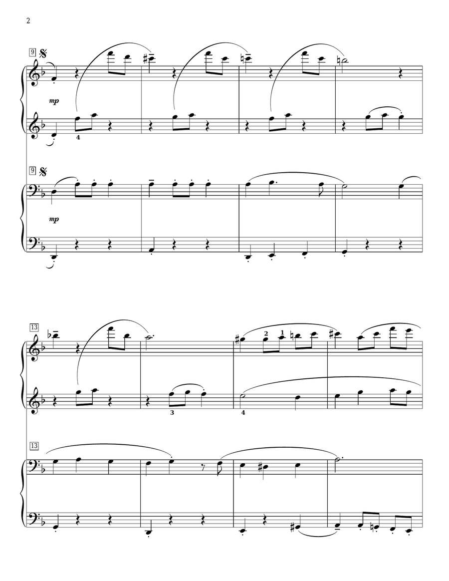 Chim Chim Cher-ee (from Mary Poppins) Piano Duet scores gallery preview page 2