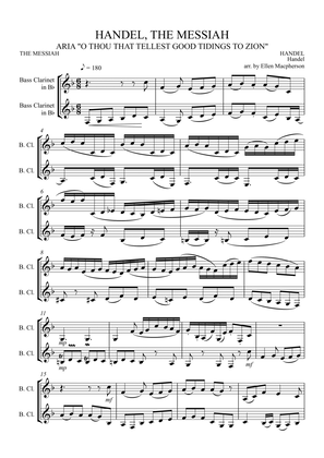 Bass Clarinet Duet - Handel, The Messiah - Aria, "O Thou That Tellest Good Tidings To Zion"