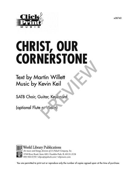 Christ, Our Cornerstone