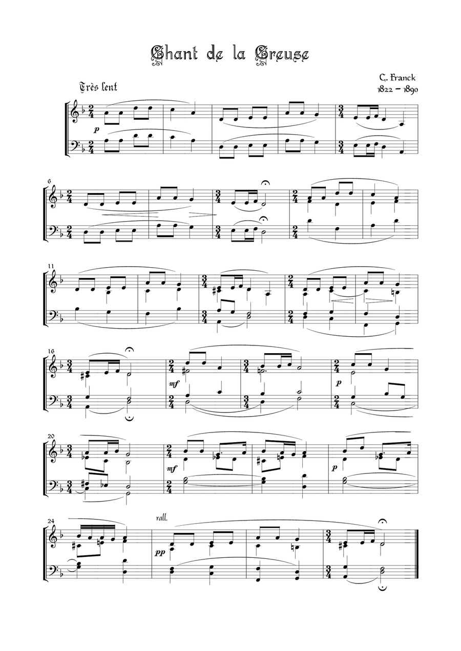 FRANCK C. - 6 EASY PIECES FOR ORGAN Organ Solo scores gallery preview page 2