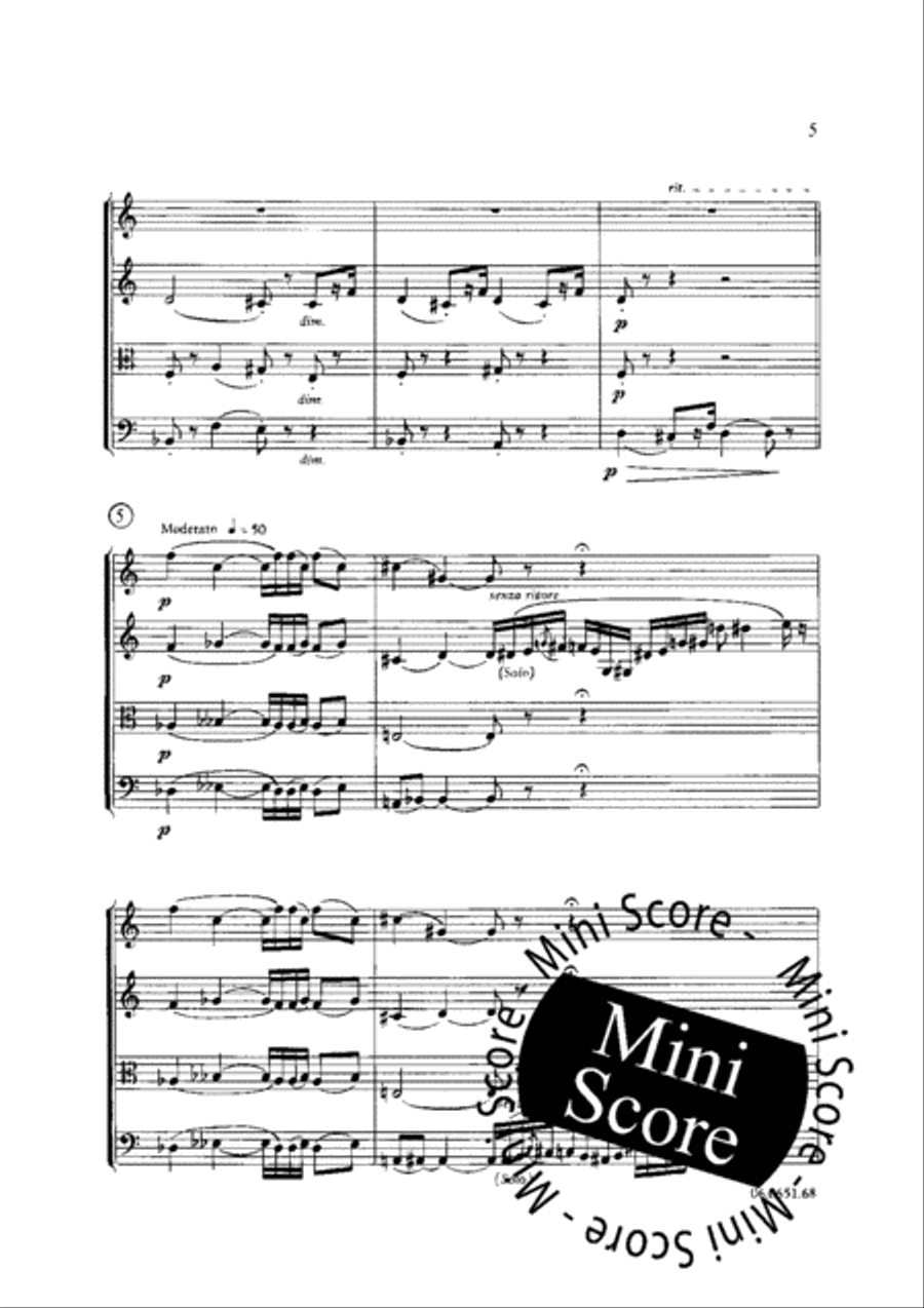 Intermede I Saxophone Quartet scores gallery preview page 7