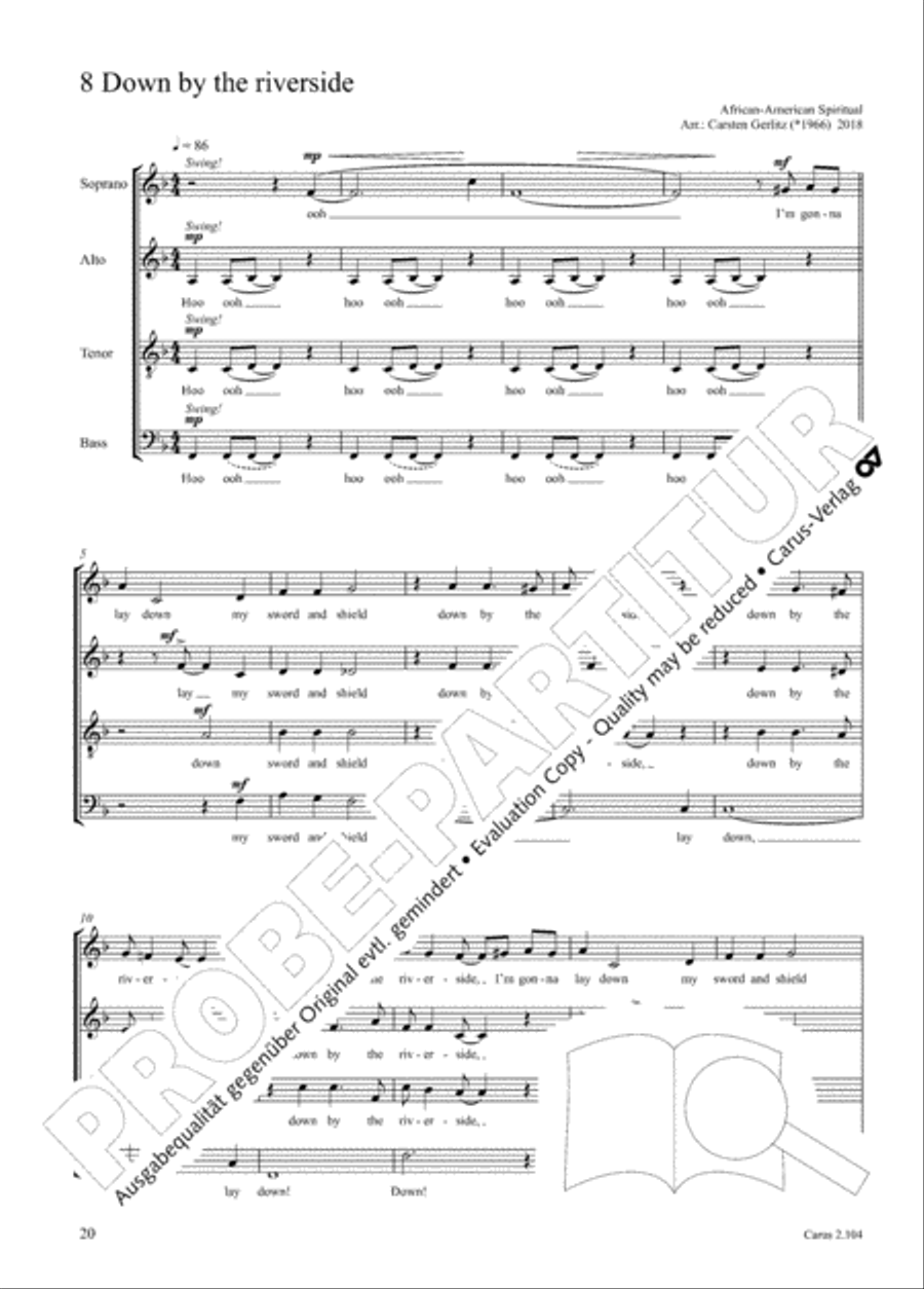 Hallelujah. Gospels and Spirituals for mixed choir Mixed Choir scores gallery preview page 11
