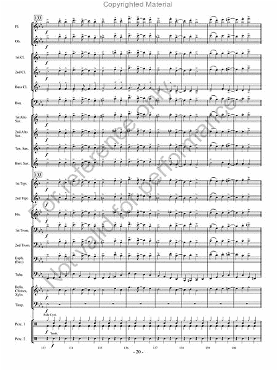 Curtain Call Curtain Call Concert Band scores gallery preview page 19