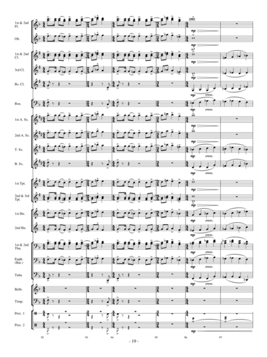 Northwind Concert Band scores gallery preview page 18