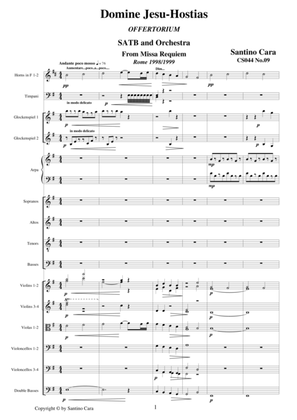 Domine Jesu - Hostias - (Offertorium) Sequences no.9 of the Missa Requiem CS044