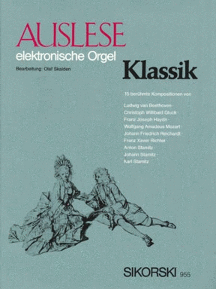 Auslese Klassik -15 Beruhmte Kompositionen Fur Elektronische Orgel- School and Community scores gallery preview page 1