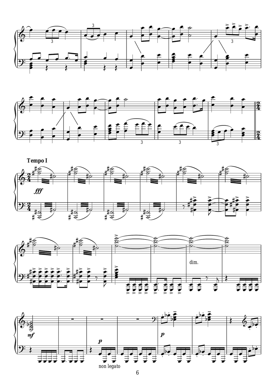The Planets, Op. 32: Jupiter, the Bringer of Jollity Piano Solo scores gallery preview page 6