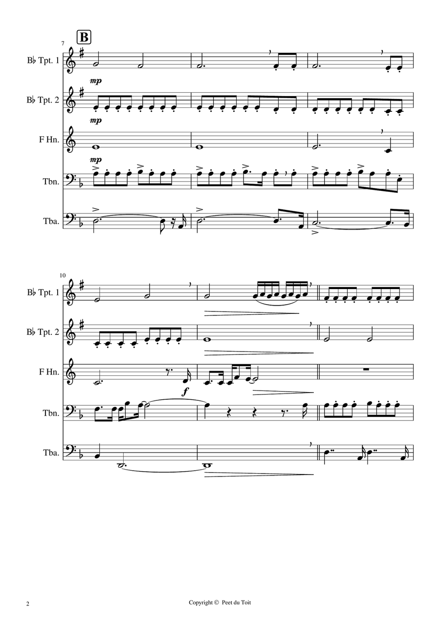 I Don't Believe In If Anymore Brass Ensemble scores gallery preview page 2