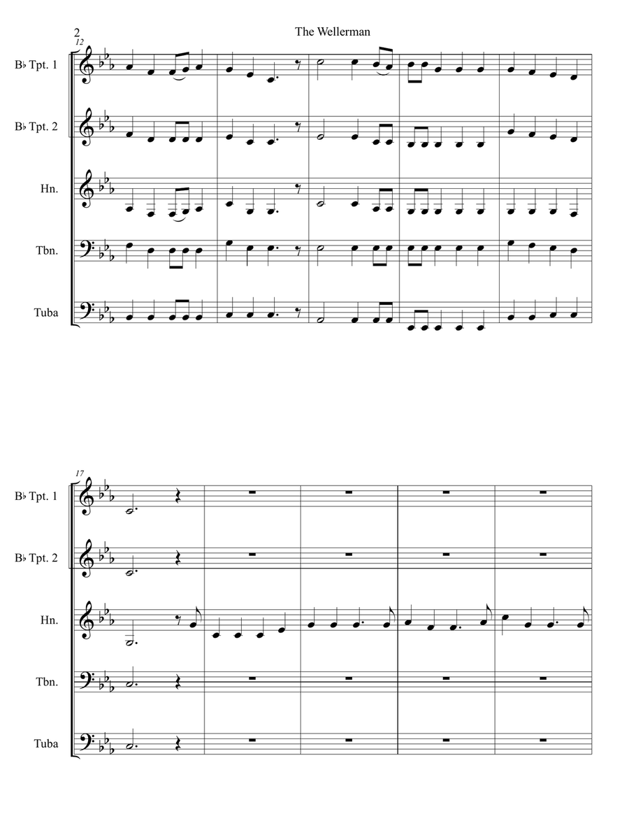 Wellerman Brass Ensemble scores gallery preview page 3