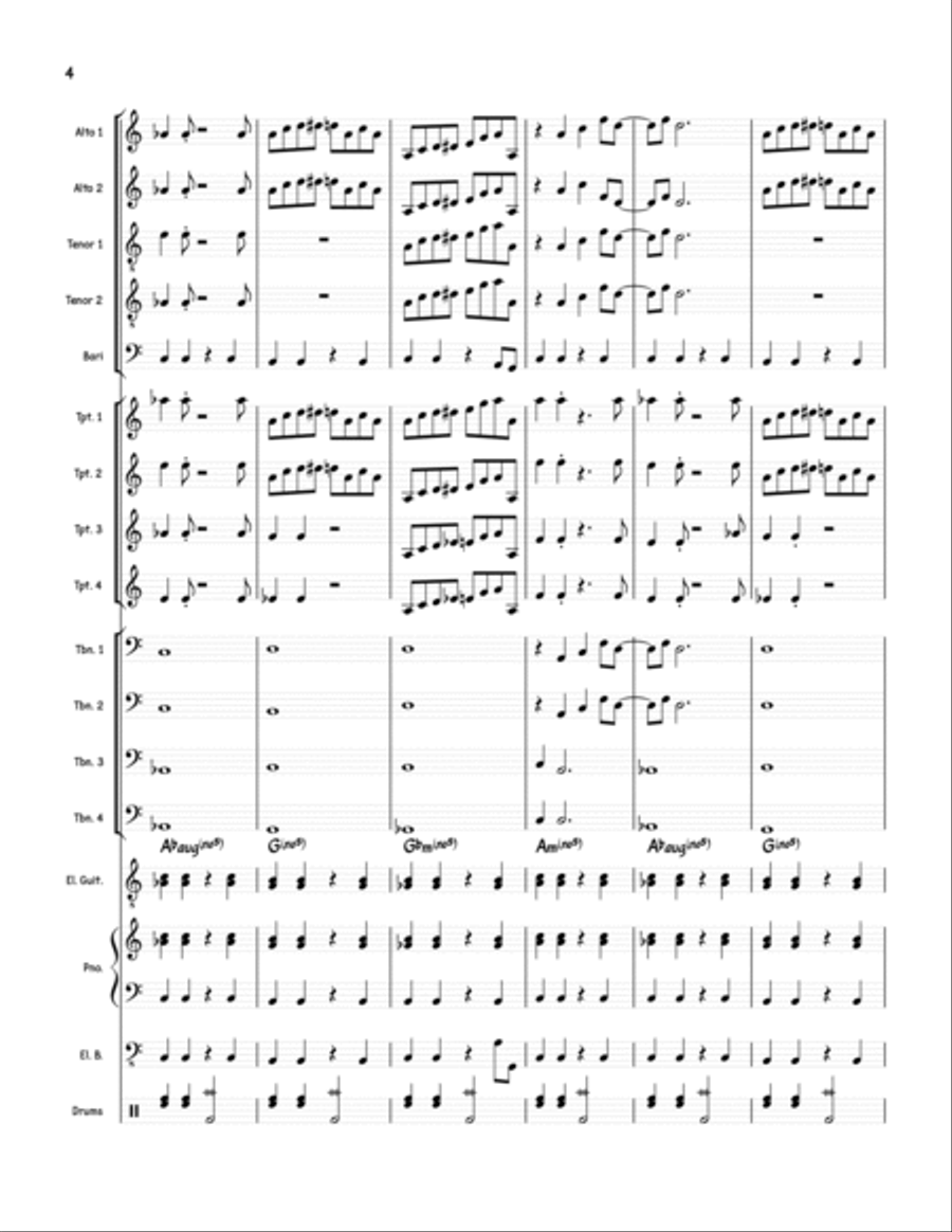 Acid Test Acid Test Jazz Ensemble scores gallery preview page 4